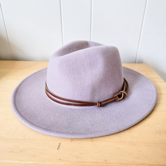 Wyeth Billie Felt Fedora Hat Lilac - Picture 1 of 10